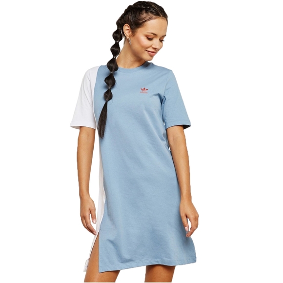 Adidas Colorblock Tshirt Dress - Picture 1 of 7